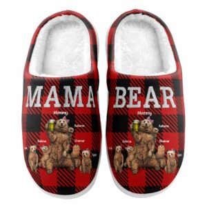 Mama Bear Personalized Slippers 4